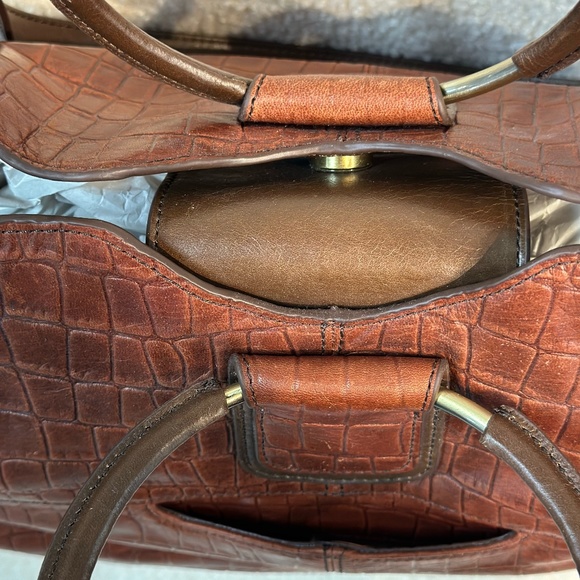 HOBO - Heidi Tote Bag Purse Leather Straps Brandy Classic NWT - Picture 8 of 13